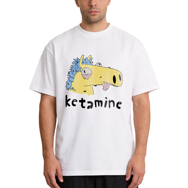 Tokyocanvas Funny Ketamine Silly Horse Classic T-Shirt
