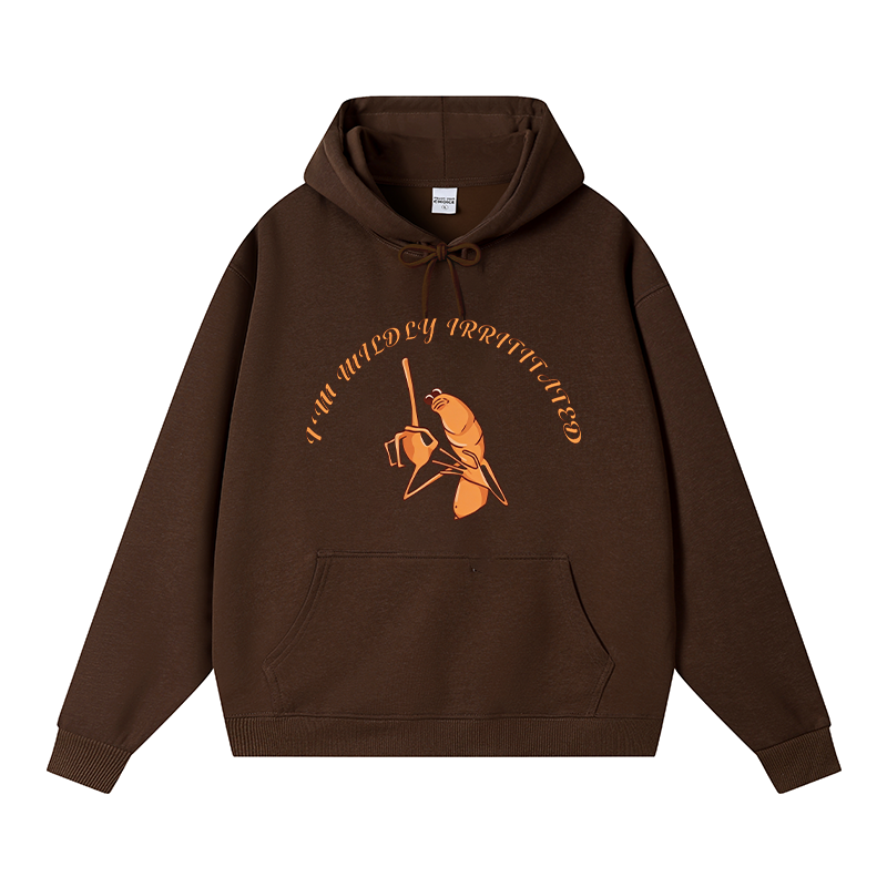 Tokyocanvas I'm Mildly Irritated Fleece Lined Hoodie