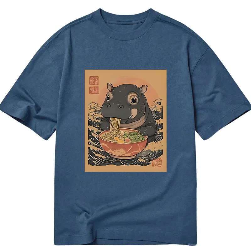 Tokyocanvas Moo Deng Eat Ramen Classic T-Shirt