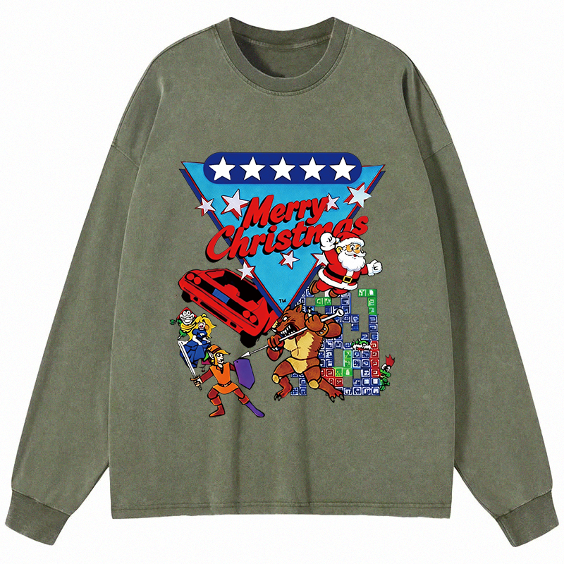 Tokyocanvas Nintendo 1990 World Championships Long Sleeve Washed T-Shi