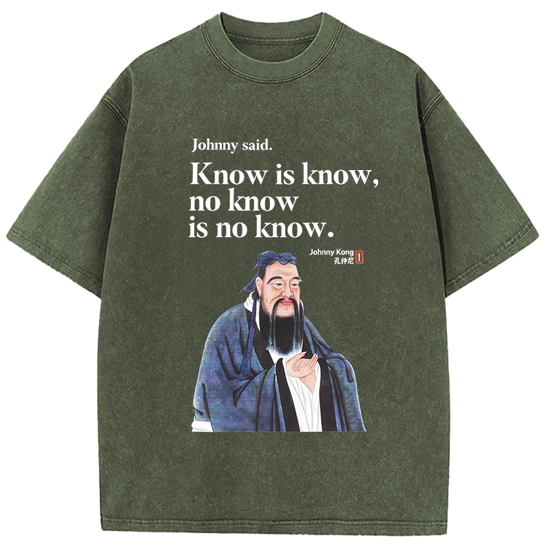Tokyocanvas Know is Know Washed T-Shirt