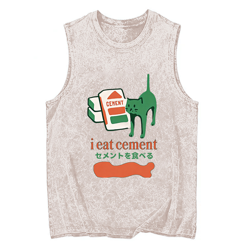 Tokyocanvas Cement Cat Washed Tank