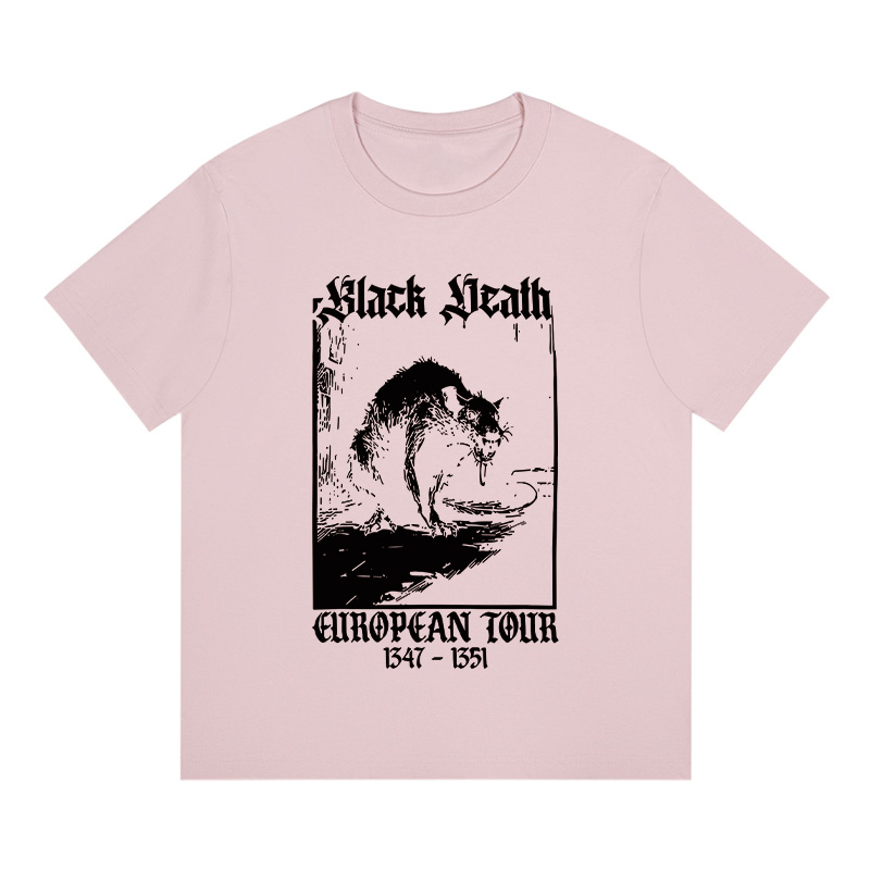 Tokyocanvas Black Death Rat Boxy T-shirt