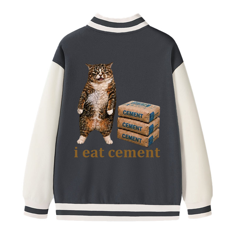 Tokyocanvas I Eat Cement Civet Cat Varsity Jacket
