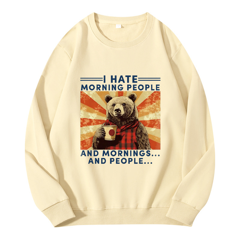 Tokyocanvas I Hate Morning People Classic Sweatshirt