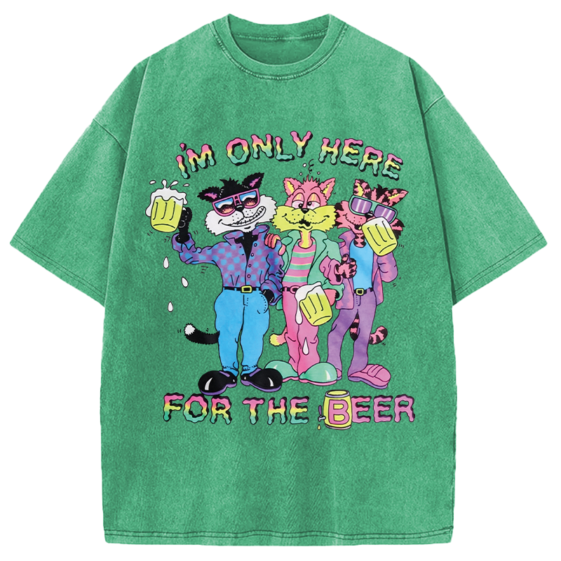 Tokyocanvas I'm Only Here For The Beer Washed T-Shirt