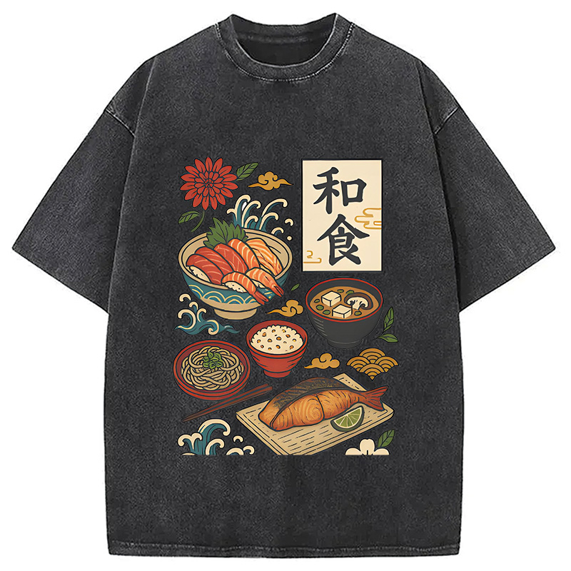 Tokyocanvas Japanese Cuisine Washed T-Shirt