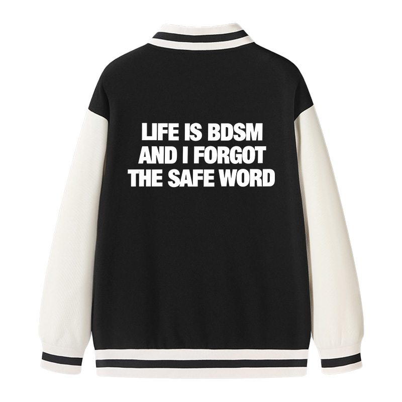 Tokyocanvas Life Is BDSM Varsity Jacket