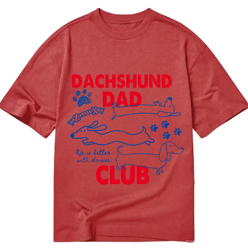 Tokyocanvas Dachshund Dad Club Classic T-Shirt