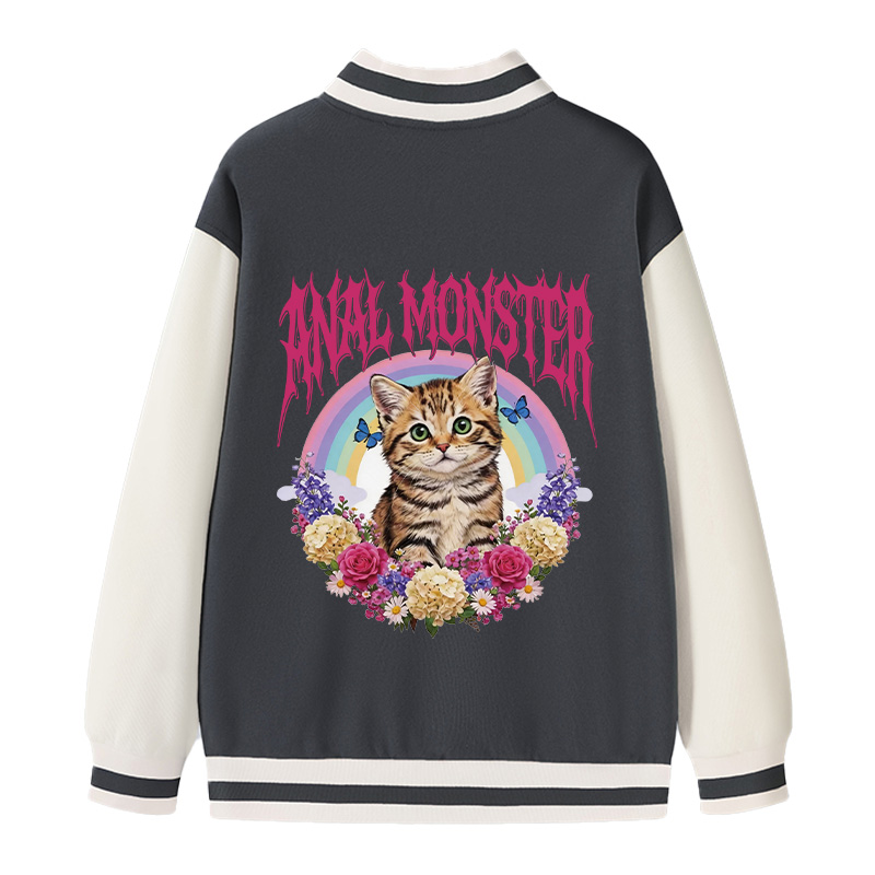Tokyocanvas Anal Monster Cat Varsity Jacket