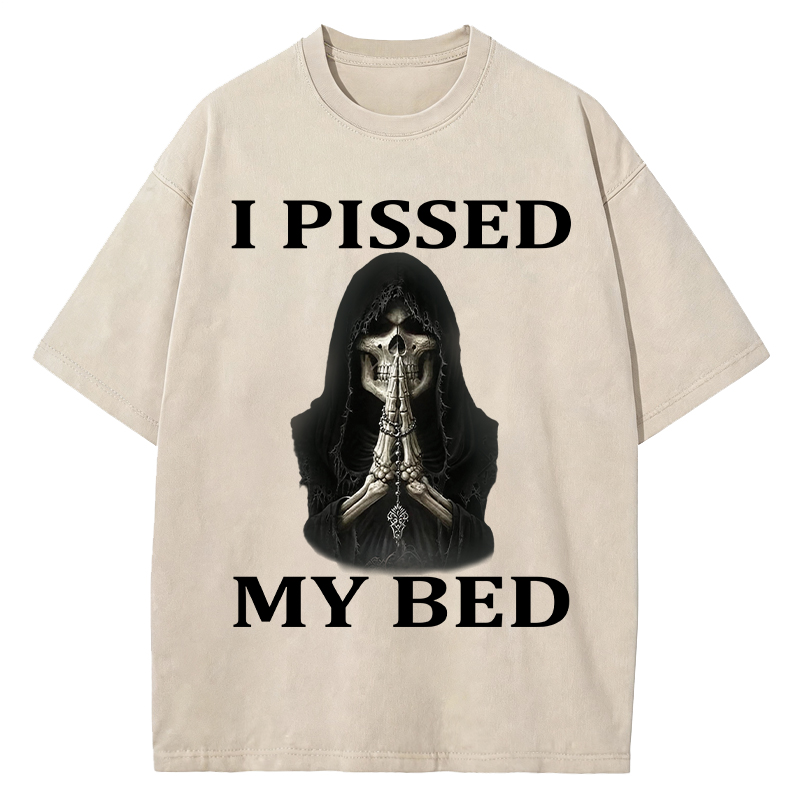 Tokyocanvas I Pissed My Bed Washed T-Shirt