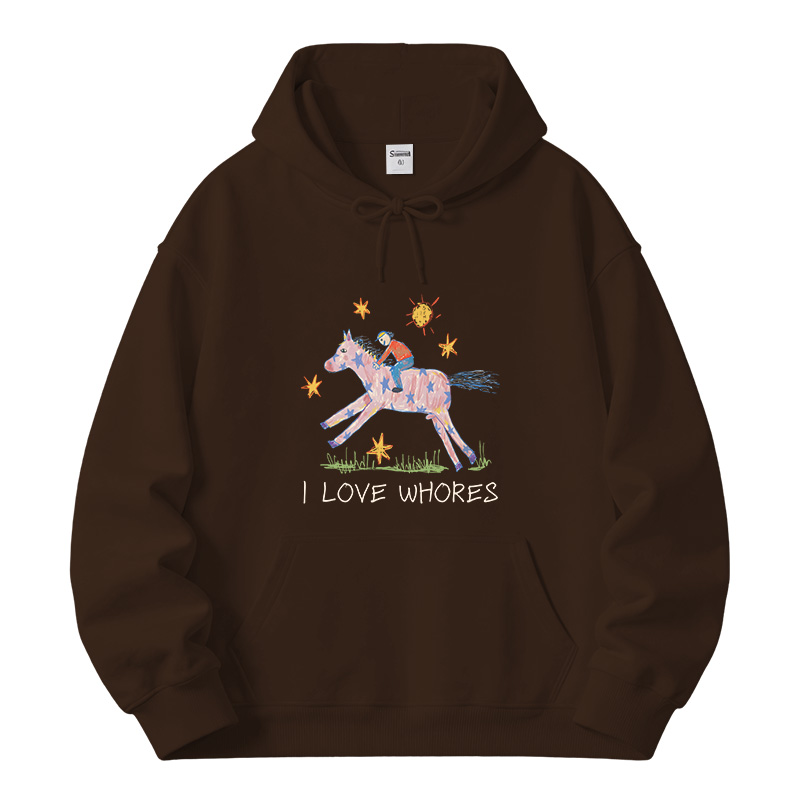 Tokyocanvas I Love Whores Fleece Lined Hoodie