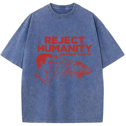 Tokyocanvas Vintage Reject Humanity Rat Washed T-Shirt