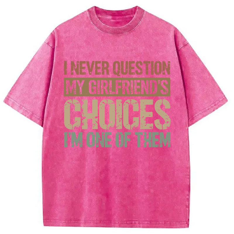 Tokyocanvas I Never Question Washed T-Shirt