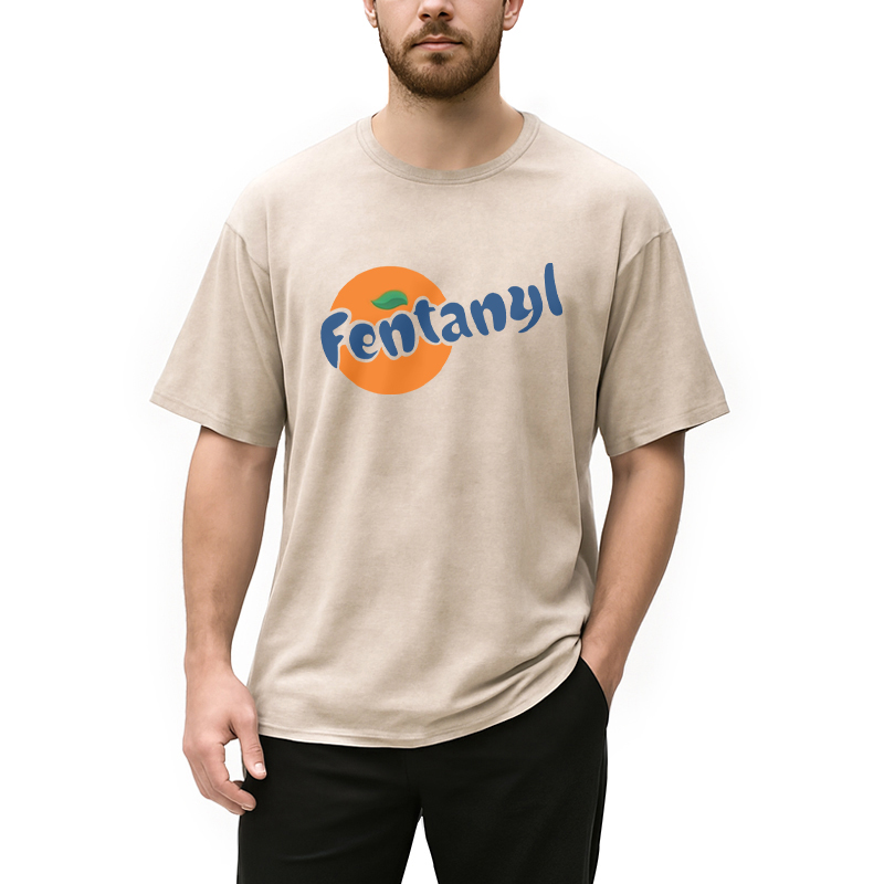 Tokyocanvas Fentanyl Meme Washed T-Shirt