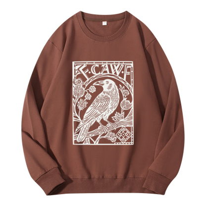 Tokyocanvas Retro F-Caw-F Black Crow Classic Sweatshirt