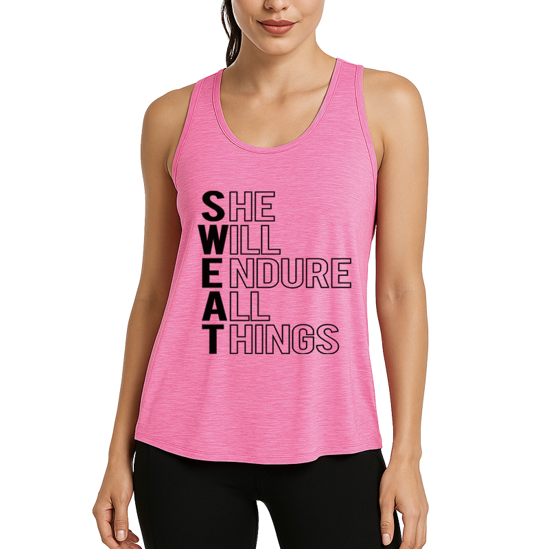 Tokyocanvas She Will Endure All Things Fitness Tank