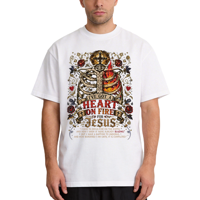 Tokyocanvas I've Got A Heart On Fire For Jesus Classic T-Shirt