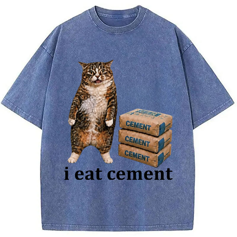 Tokyocanvas I Eat Cement  Washed T-Shirt