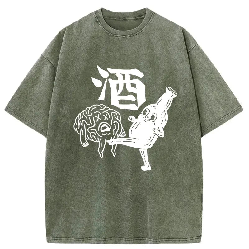 Tokyocanvas Wine's Ultimate Move Washed T-Shirt