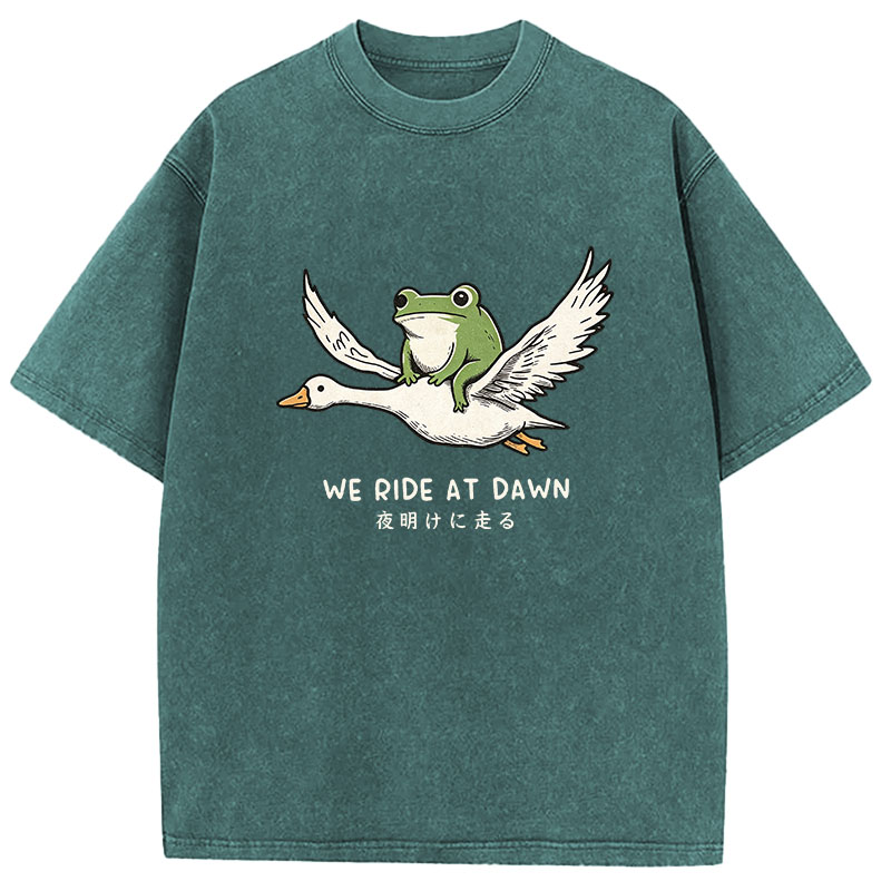 Tokyocanvas We Ride At Dawn Washed T-Shirt