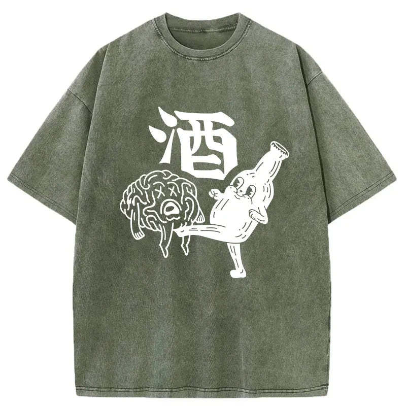 Tokyocanvas Wine's Ultimate Move Washed T-Shirt