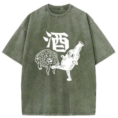 Tokyocanvas Wine's Ultimate Move Washed T-Shirt