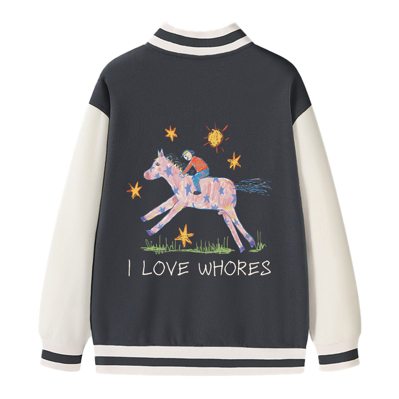 Tokyocanvas I Love Whores Varsity Jacket