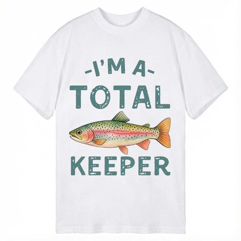 Tokyocanvas I'm a Total Keeper Funny Fishing Classic T-Shirt