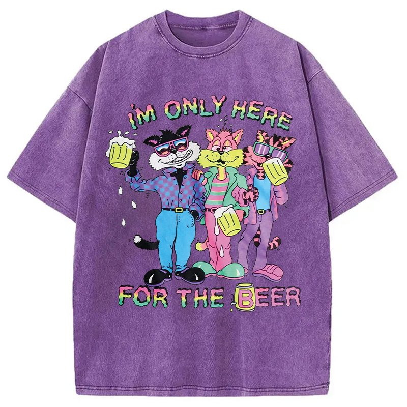 Tokyocanvas I'm Only Here For The Beer Washed T-Shirt