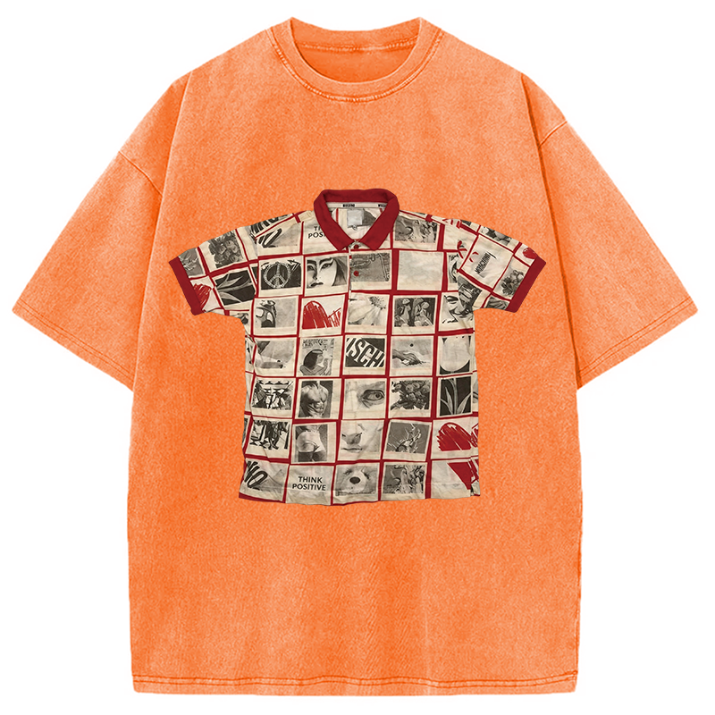 Tokyocanvas Art Shirt Of Washed T-Shirt