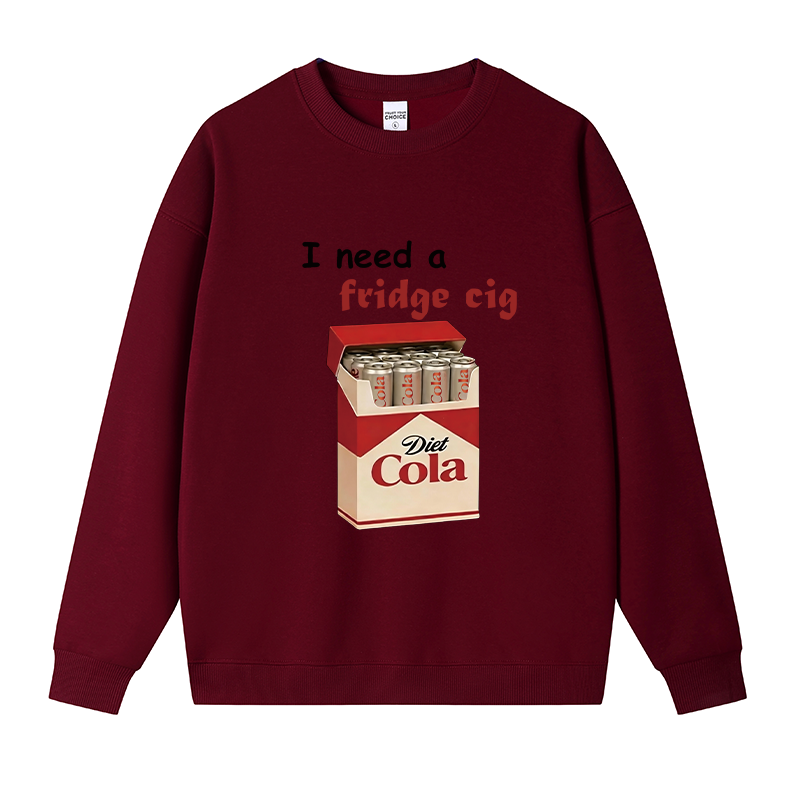 Tokyocanvas I Need A Fridge Cig Fleece Lined Sweatshirt