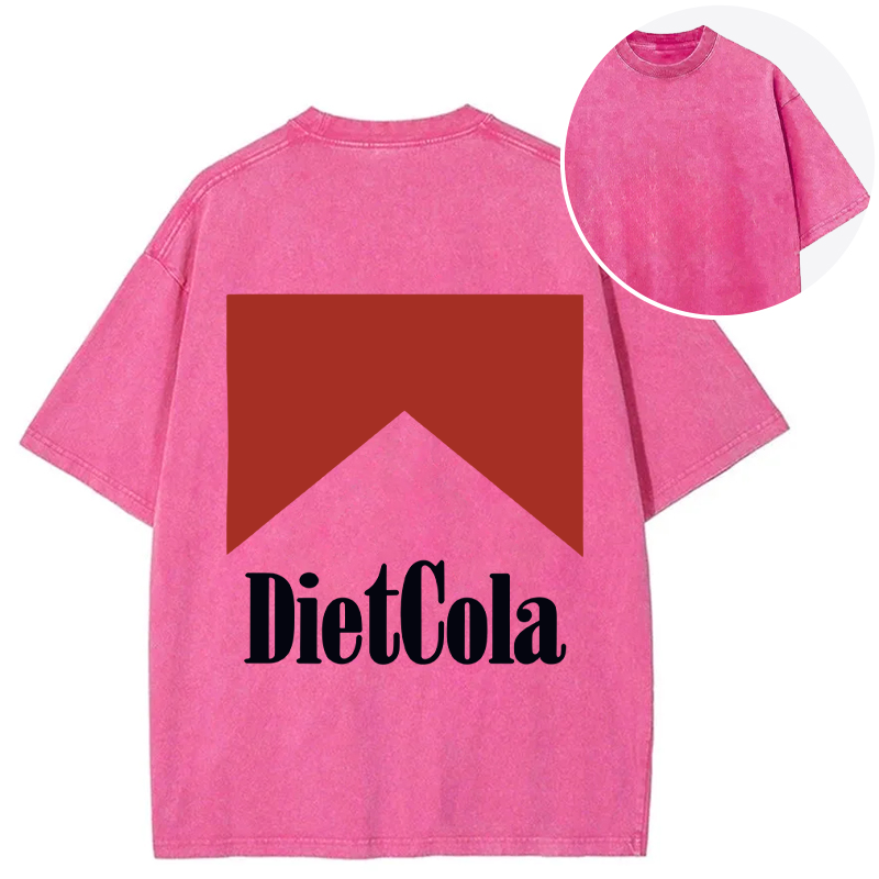 Tokyocanvas Diet Cola Marlboro Back Washed T-Shirt