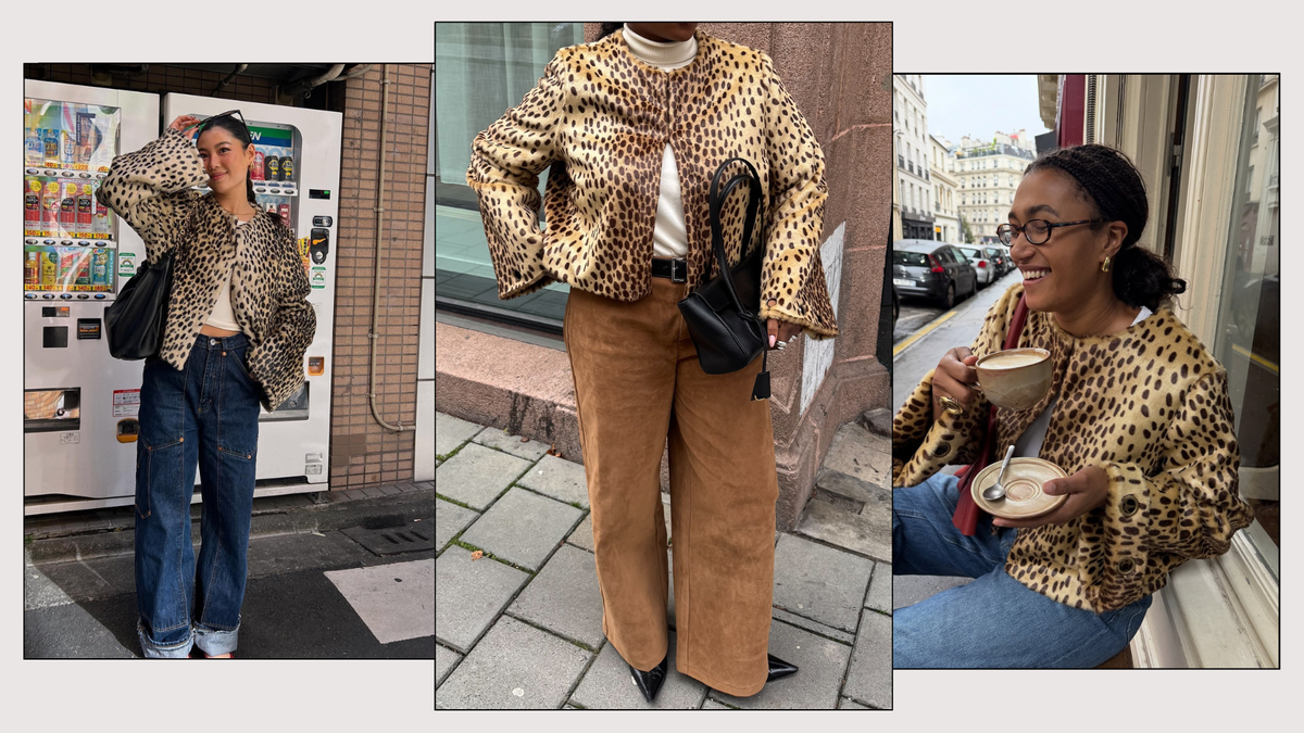 Cropped Leopard-Print Coats Are Trending in Winter 2025 | Who What ...