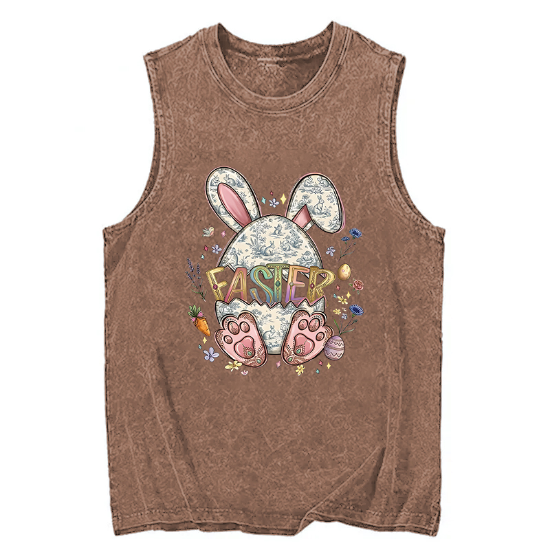 Tokyocanvas Easter Bunny Egg Washed Tank