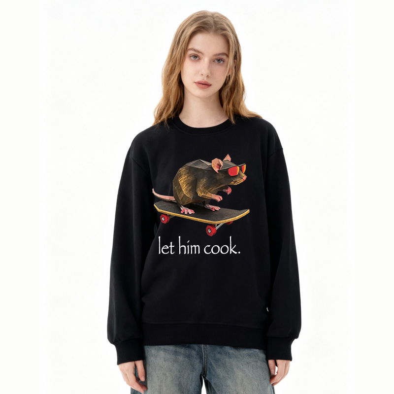 Tokyocanvas Rat Skateboard Cook Classic Sweatshirt