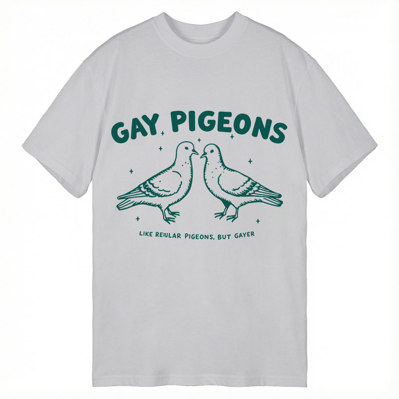 Tokyocanvas Gay Pigeons Funny LGBTQ Pride Classic T-Shirt
