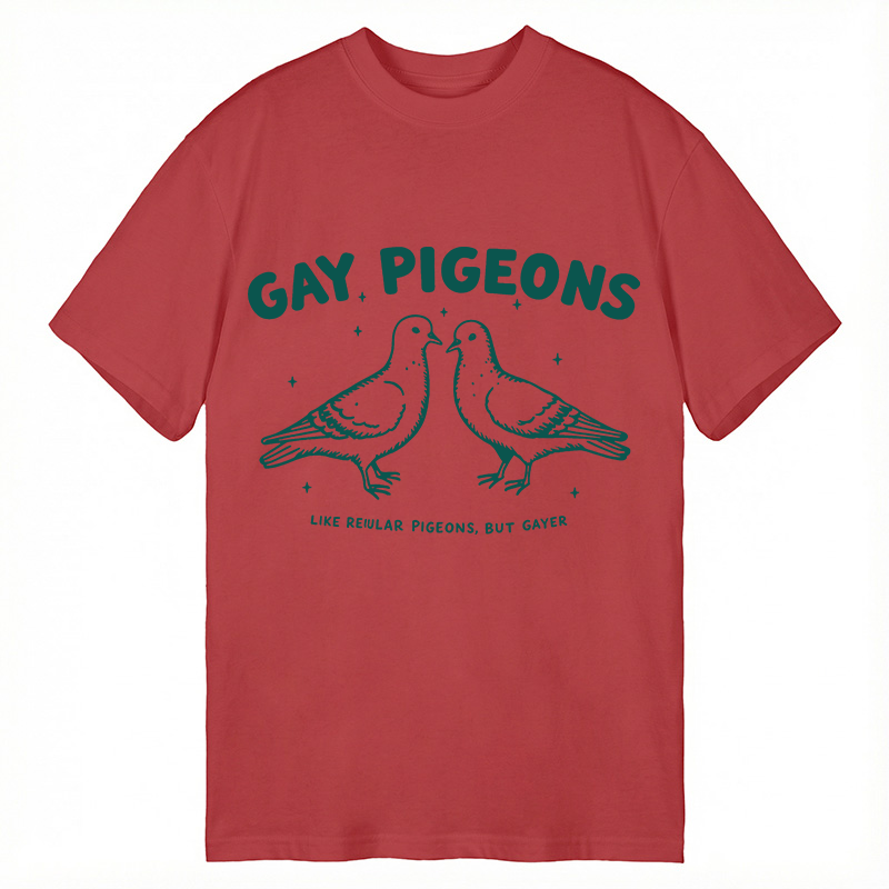 Tokyocanvas Gay Pigeons Funny LGBTQ Pride Classic T-Shirt