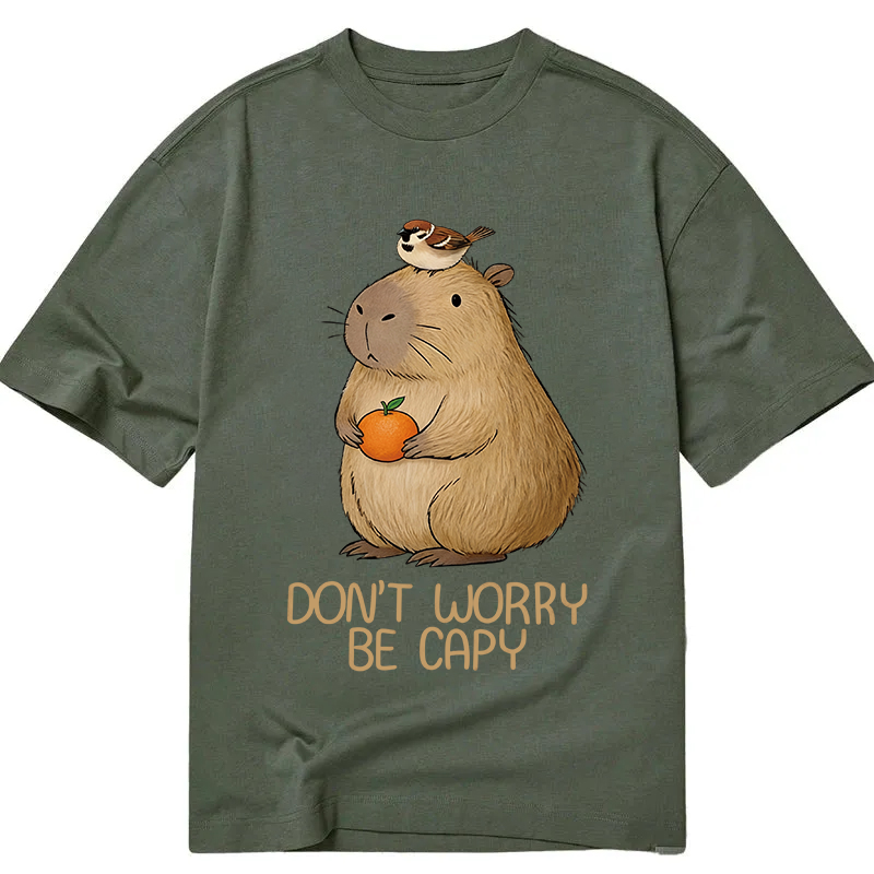 Tokyocanvas Capybaras Don't Worry Classic T-Shirt