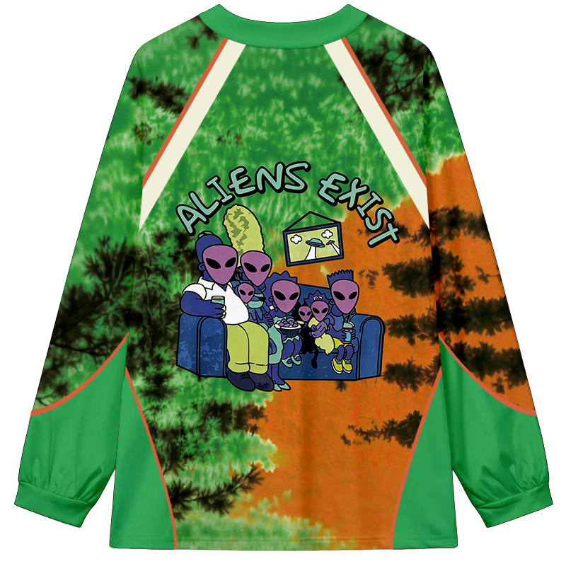 Tokyocanvas Aliens Exist Long Sleeve Graphic Print T-Shirt