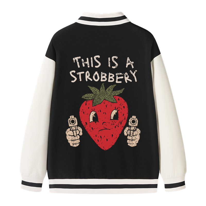 Tokyocanvas This is a Strawberry Varsity Jacket