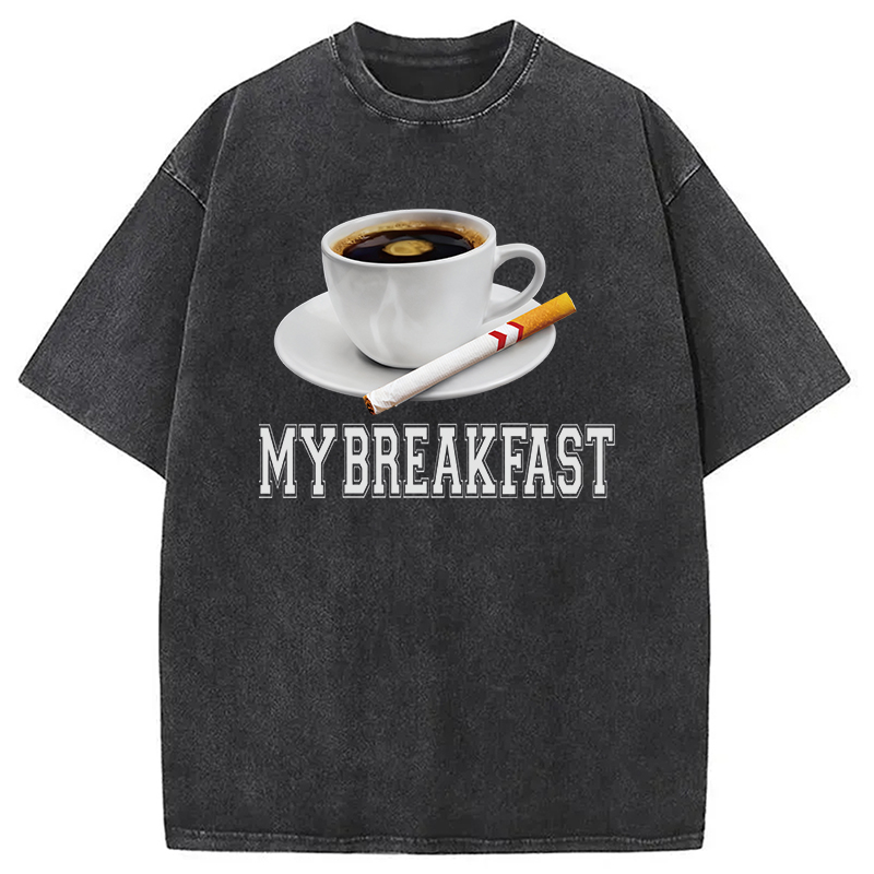 Tokyocanvas Breakfast Coffee Washed T-Shirt
