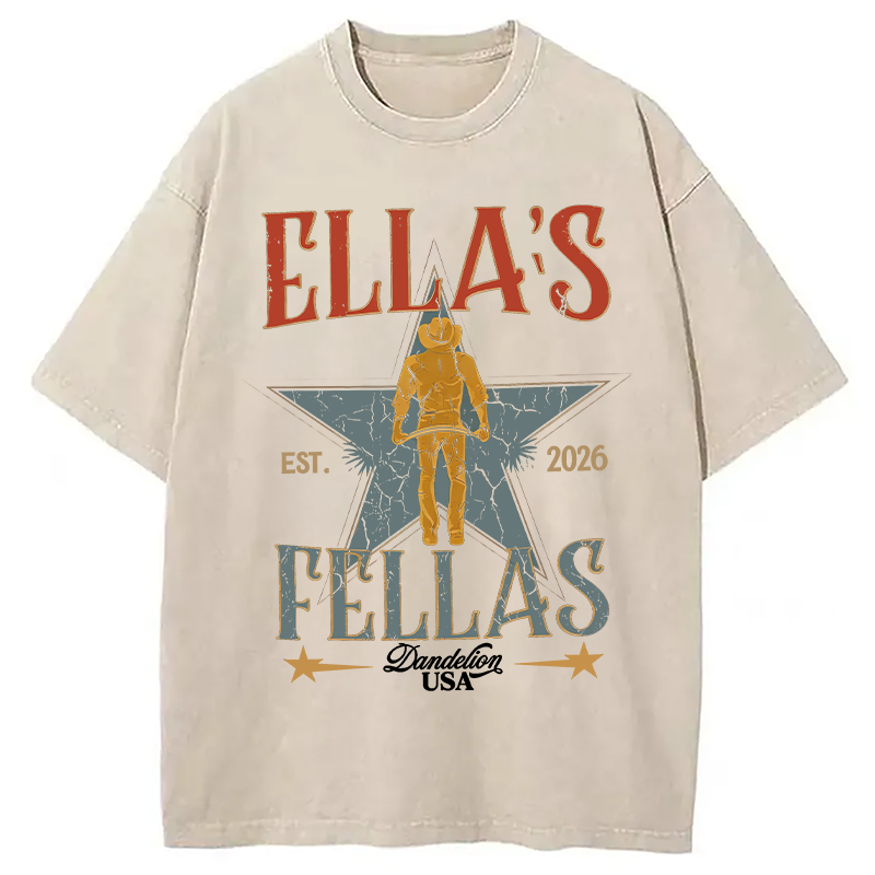 Tokyocanvas Vintage Ellas Fellas 90s Washed T-Shirt