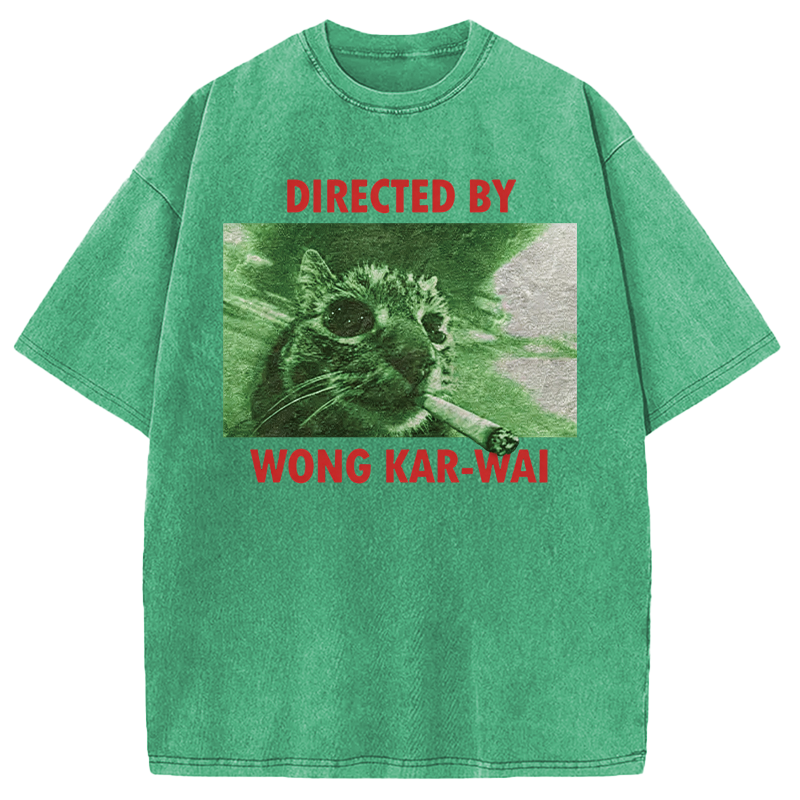 Tokyocanvas Wong Kar-Wai Cat Washed T-Shirt
