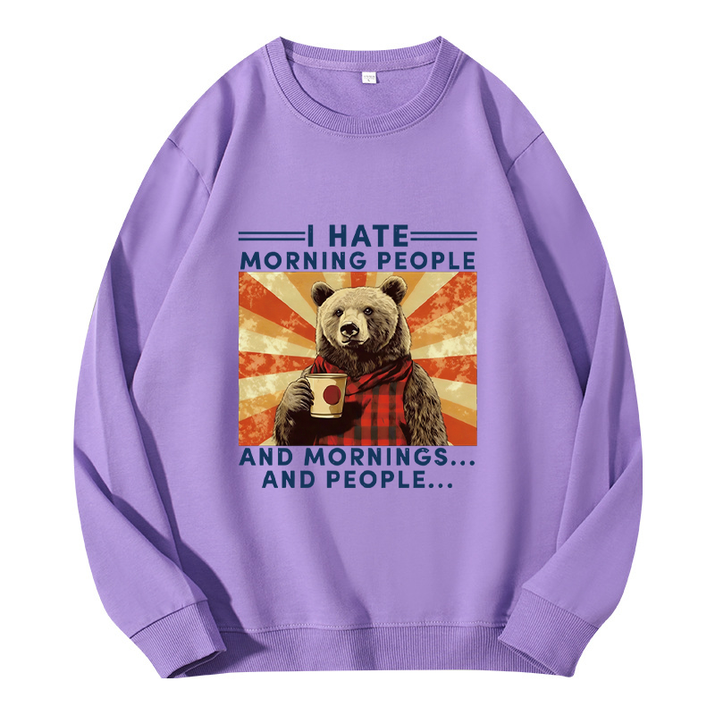 Tokyocanvas I Hate Morning People Classic Sweatshirt
