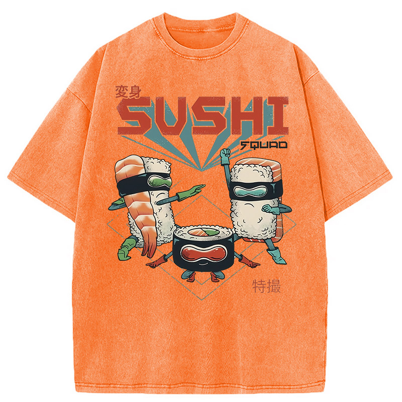Tokyocanvas Sushi Squad Washed T-Shirt