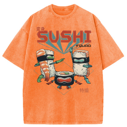 Tokyocanvas Sushi Squad Washed T-Shirt