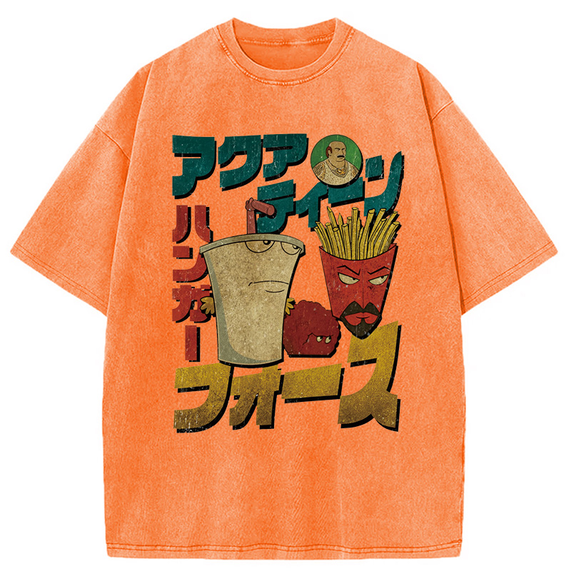 Tokyocanvas Aqua Teen Hunger Force Washed T-Shirt