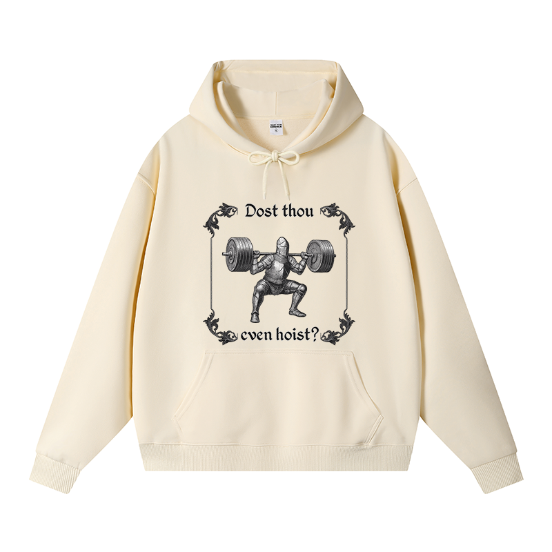 Tokyocanvas Dost Thou Even Hoist Fleece Lined Hoodie