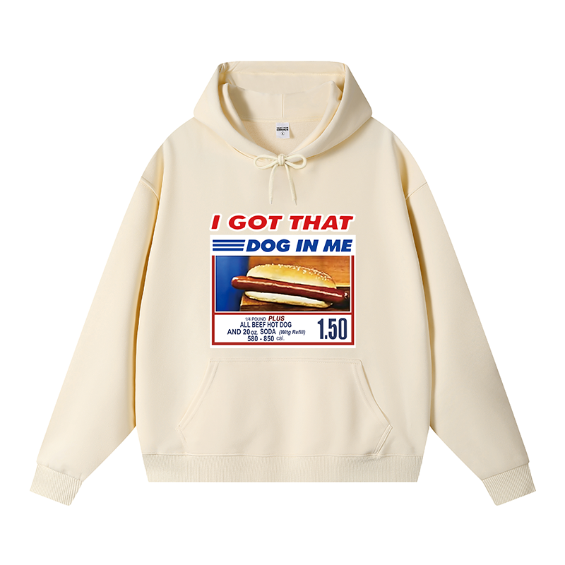 Tokyocanvas I Got That Dog In Me Fleece Lined Hoodie